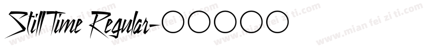 StillTime Regular字体转换